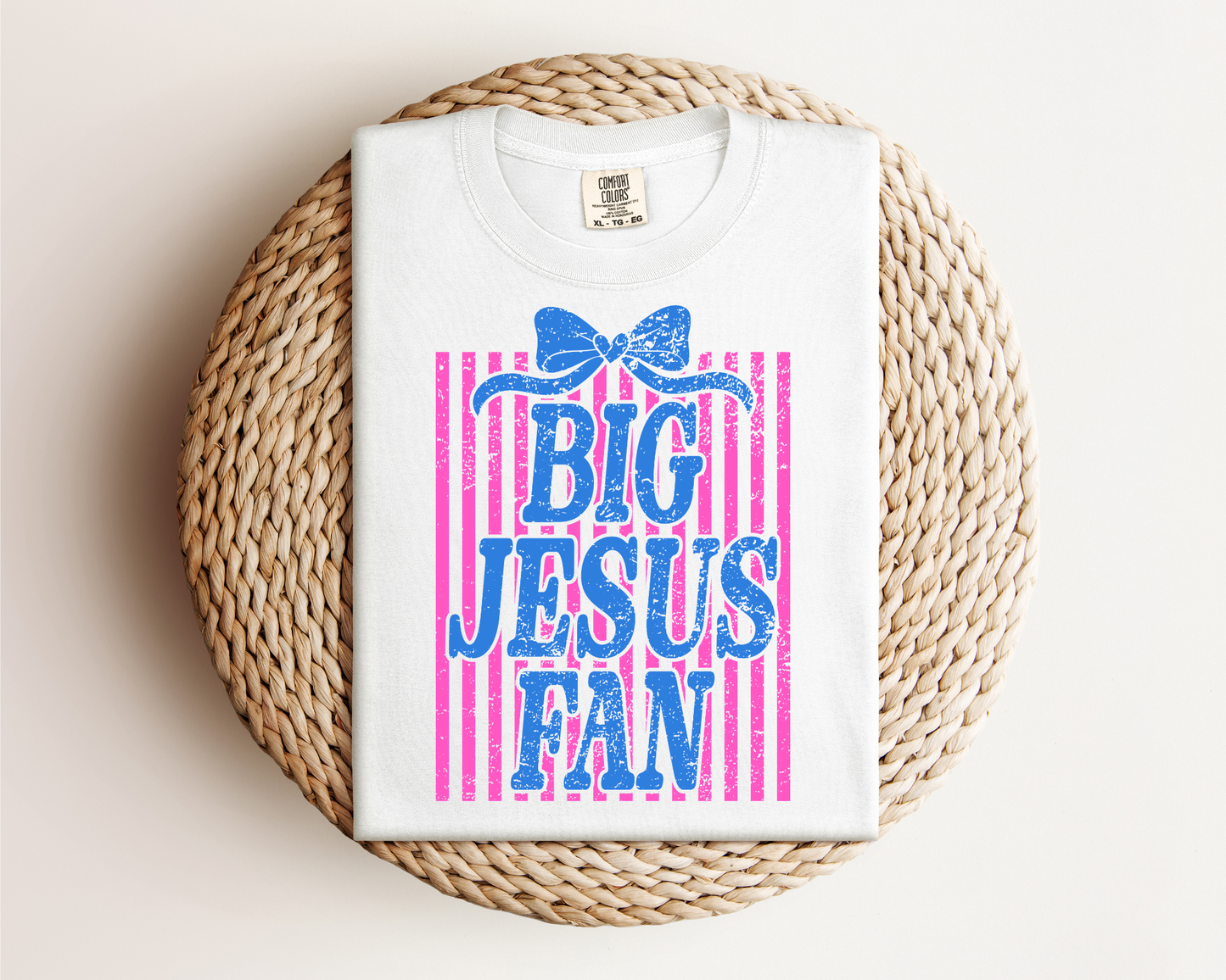 FINAL SALE Big Jesus Fan Comfort Colors Tee