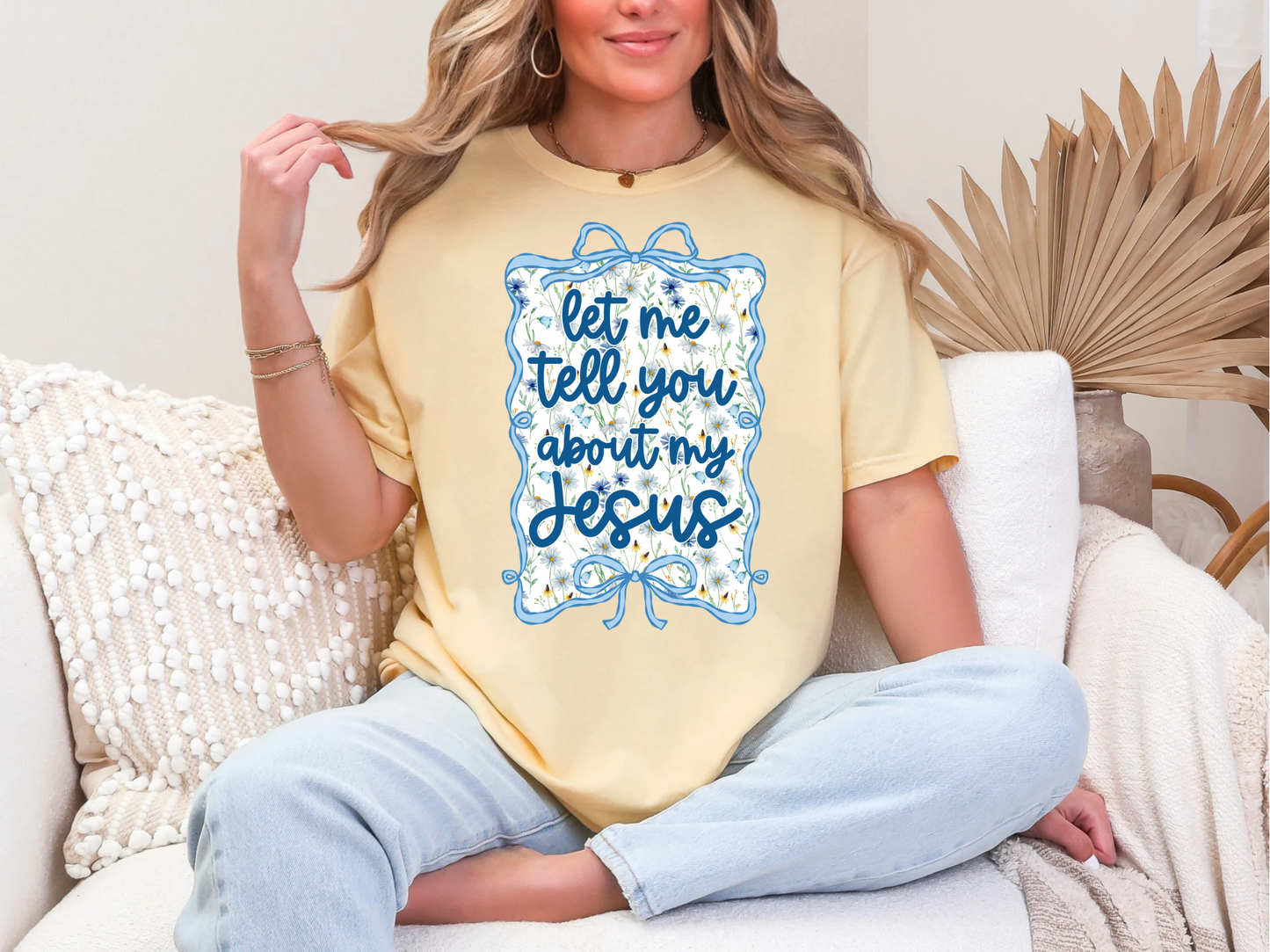 FINAL SALE Let Me Tell You About My Jesus Comfort Colors Tee