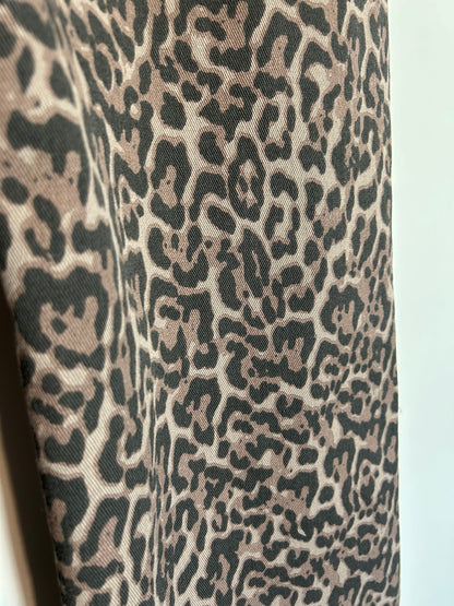 Leopard Wide Leg High Waist Jeans