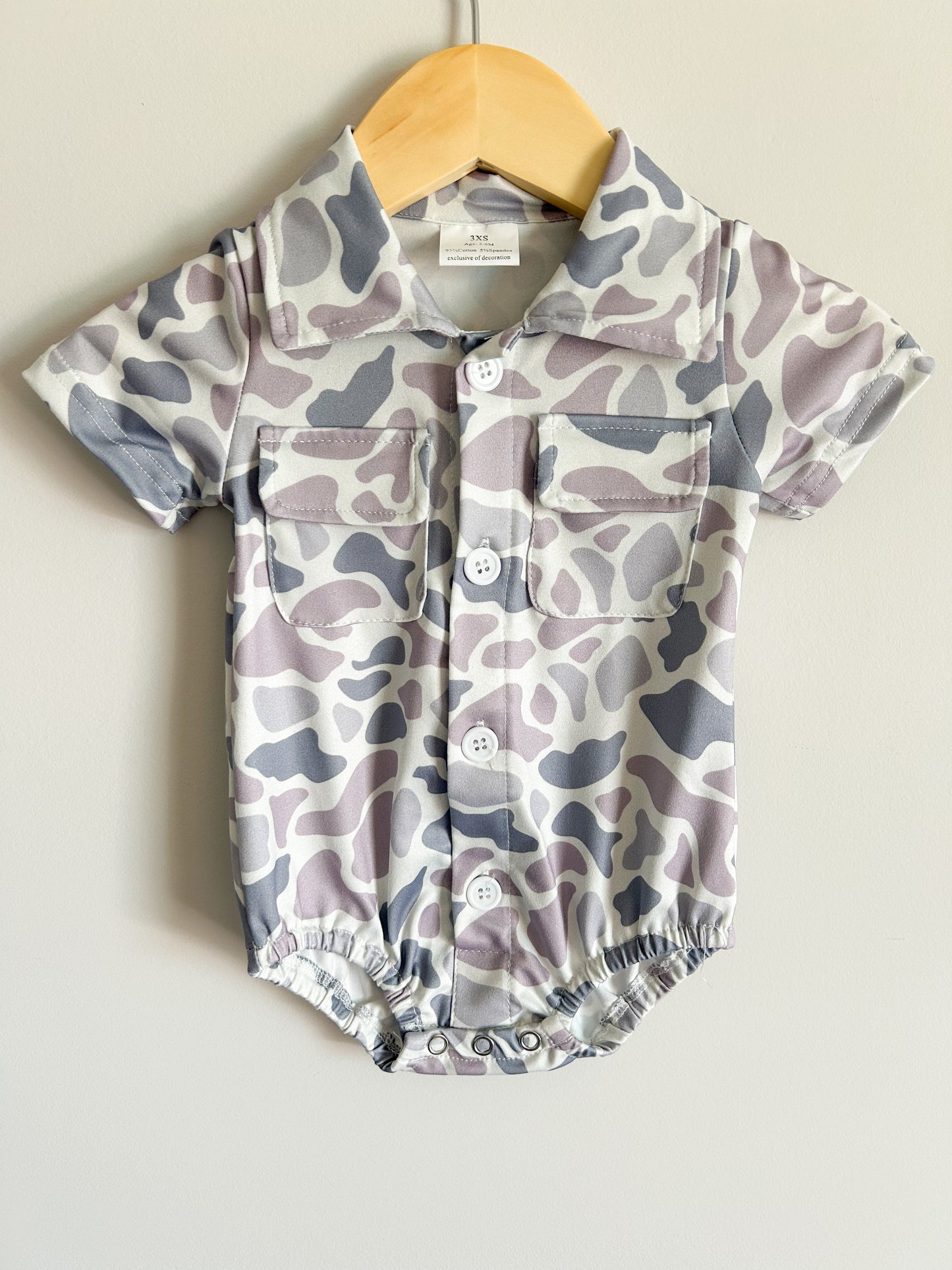 Camouflage Baby Boy Bubble