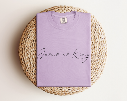 FINAL SALE Jesus Is King Comfort Colors Tee