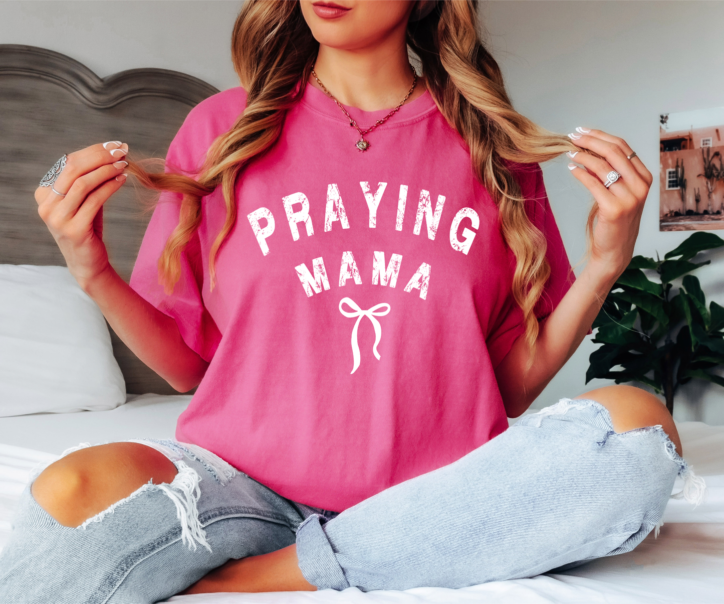 FINAL SALE Praying Mama Comfort Colors Tee
